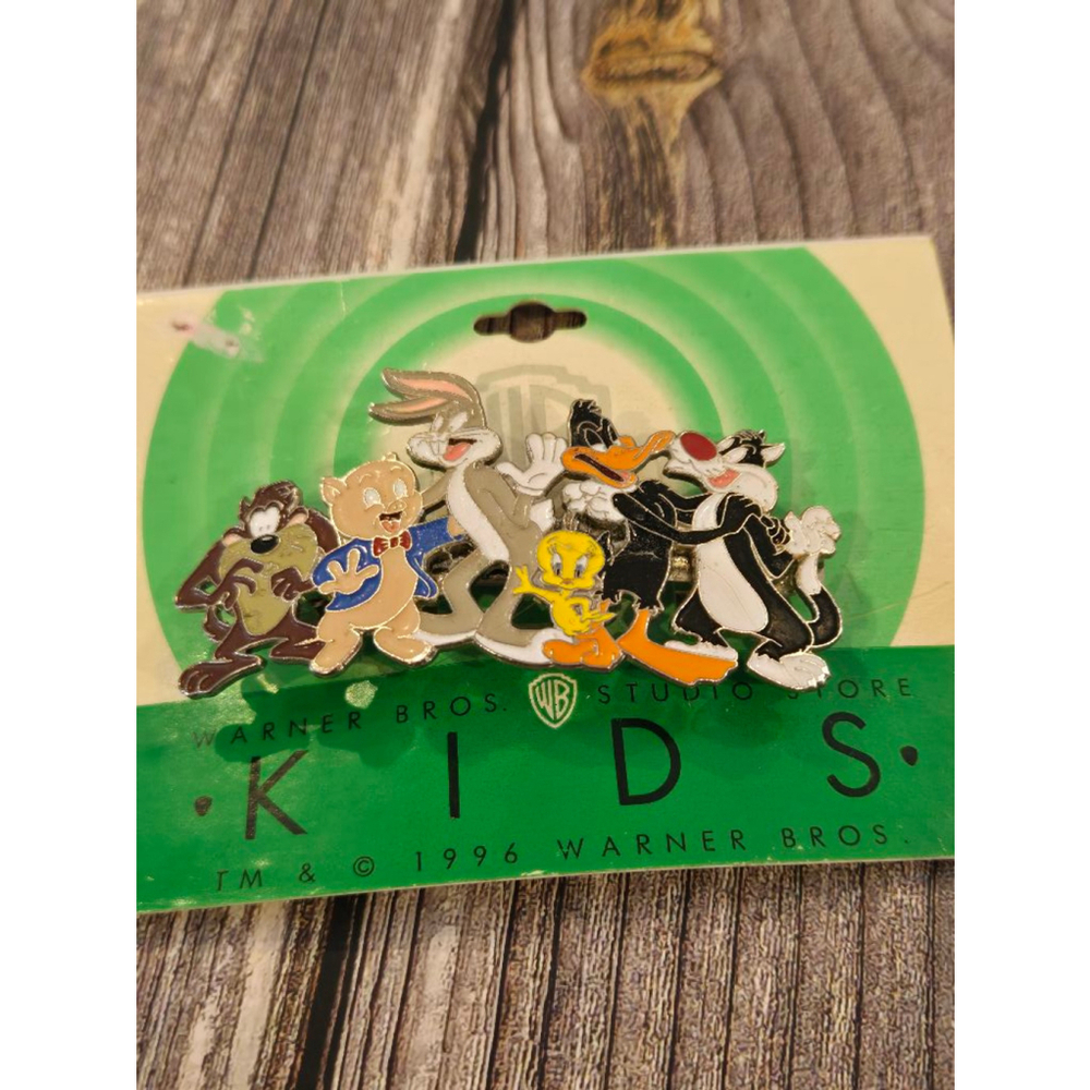 Vintage Warner Bros. Barette. Porky Pig, Bugs Bunny Multicolor